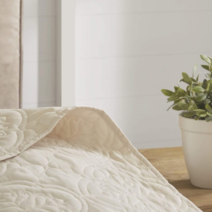 Oakley 3 Piece King Bedspread Set - Cream - Image 2