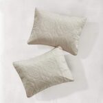 Oakley 3 Piece King Bedspread Set - Cream - Image 4