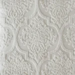 Madison Park Aeriela Tufted Cotton Chenille Damask Duvet Cover Set - Off White - Queen - Image 6
