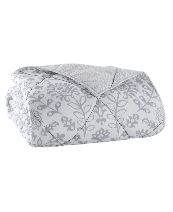 Block Print Floral King Quilt - Image 4