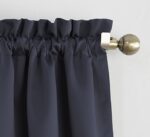 Sun Zero Barrow Energy Efficient Rod Pocket Curtain Panel (Navy) - Image 2