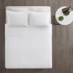 Otto 3 Piece White Reversible Quilted Coverlet Set - Image 6