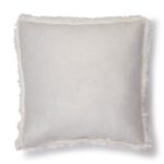 Faux Fur Decorative Pillow (Off-White) - Image 3