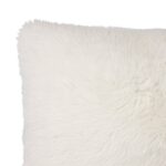Faux Fur Decorative Pillow (Off-White) - Image 4