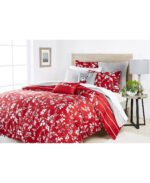 Damask Cotton 2 Piece Leaf Silhouette Twin /Twin XL Comforter Set - Image 2