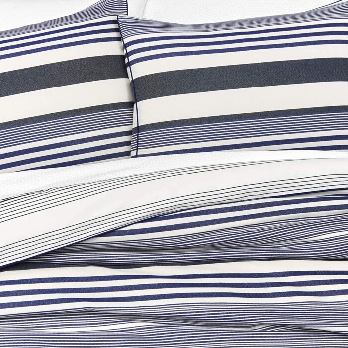 Tommy Hilfiger Island Stripe Navy Duvet Set (King) - Image 4