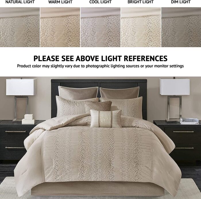 Camelia Cozy 8 Piece Luxury Down Alternative Comforter Set - Image 2