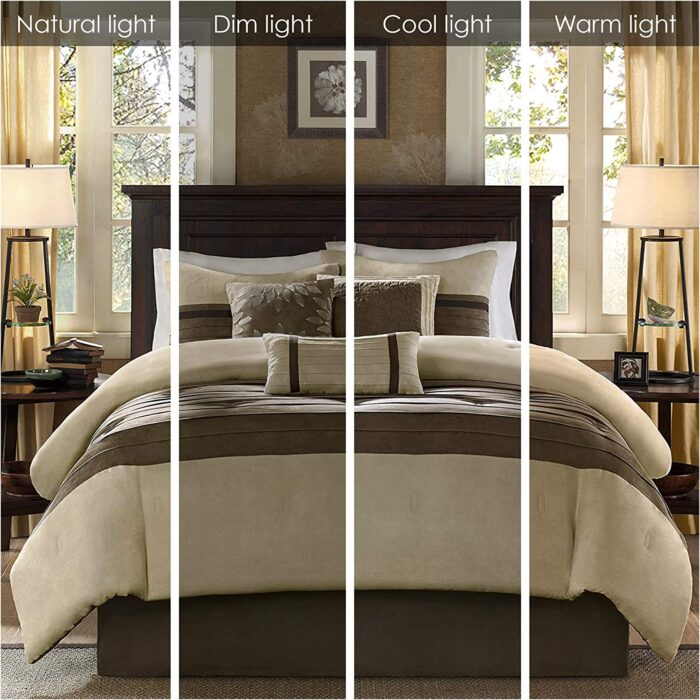 Palmer Faux Suede 7 Piece Comforter Set - Image 2