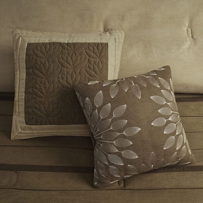 Palmer Faux Suede 7 Piece Comforter Set - Image 4