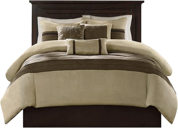 Palmer Faux Suede 7 Piece Comforter Set - Image 7