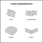 Palmer Faux Suede 7 Piece Comforter Set - Image 10