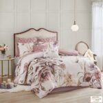 Cassandra 8 Piece 100% Cotton Printed Queen Comforter Set