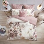 Cassandra 8 Piece 100% Cotton Printed Queen Comforter Set - Image 3