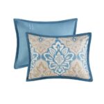 Caspian Medallion Print 9 Piece King Comforter Set - Image 12