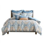 Caspian Medallion Print 9 Piece King Comforter Set - Image 13