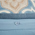 Caspian Medallion Print 9 Piece King Comforter Set - Image 8