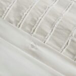 Essence Oversized Cotton Clipped Jacquard 9 Piece King Comforter Set (Ivory) - Image 10