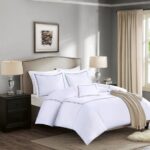 Luxury Collection 1000 TC Embroidered Cotton Sateen 5 Piece Queen Comforter Set