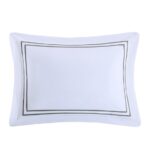 Luxury Collection 1000 TC Embroidered Cotton Sateen 5 Piece Queen Comforter Set - Image 7