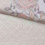 Isla 8 Piece Cotton Floral Printed Reversible Queen Comforter Set (Blush) - Image 11