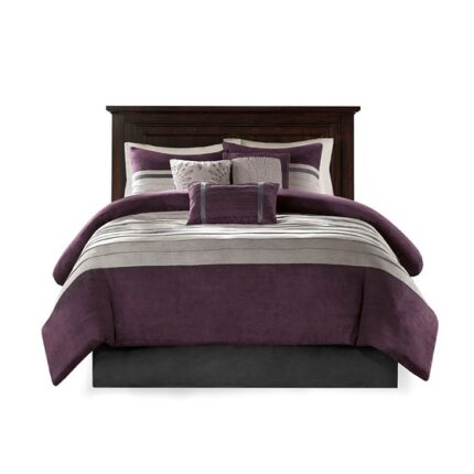 Madison Park Palmer comforter set in purple