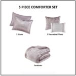 Lee 5 Piece Crinkle Velvet Comforter Set - Image 11