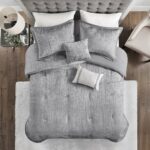 Lee 5 Piece Crinkle Velvet Comforter Set - Image 3