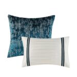 Lee 5 Piece Crinkle Velvet Comforter Set - Image 15