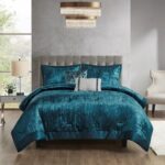 Lee 5 Piece Crinkle Velvet Comforter Set - Image 2