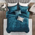 Lee 5 Piece Crinkle Velvet Comforter Set - Image 3