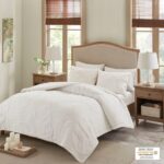 Bahari 3 Piece Tufted Cotton Chenille Palm Comforter Set