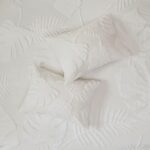 Bahari 3 Piece Tufted Cotton Chenille Palm Comforter Set - Image 7
