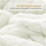 Sherpa Faux Fur Weighted Blanket (15lb) - Image 3
