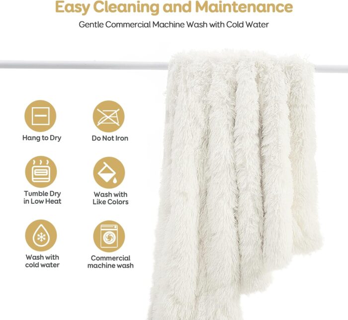 Sherpa Faux Fur Weighted Blanket (15lb) - Image 6