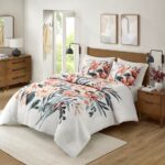 Dahlia 3 Piece Floral Cotton Comforter Set