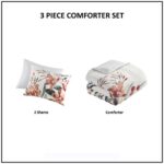 Dahlia 3 Piece Floral Cotton Comforter Set - Image 10