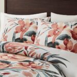Dahlia 3 Piece Floral Cotton Comforter Set - Image 7