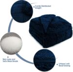 Sherpa Faux Fur Weighted Blanket (15lb) - Image 5