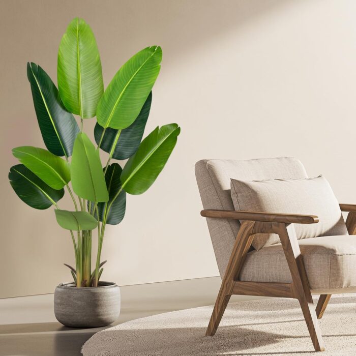 Faux Botanical - Bird of Paradise Plant - 5.2Ft (62 inches) - Image 2